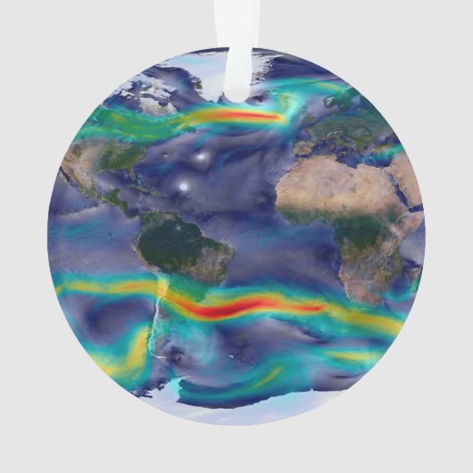 Visualisatie van de wereldenwind. ornament (achterkant)