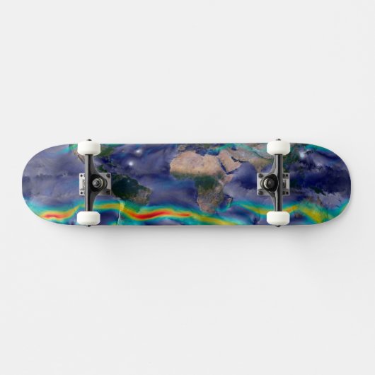 Visualisatie van de wereldenwind. persoonlijk skateboard (Horizontaal)