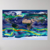 Visualisatie van de wereldenwind. poster (Voorkant)