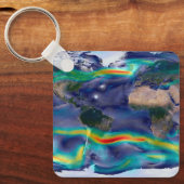 Visualisatie van de wereldenwind. sleutelhanger (Voorkant)