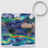 Visualisatie van de wereldenwind. sleutelhanger (Achterkant)