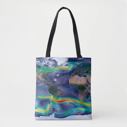 Visualisatie van de wereldenwind. tote bag (Voorkant)