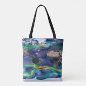 Visualisatie van de wereldenwind. tote bag (Achterkant)