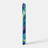 Visualisatie van wereldwijde winden. iPhone 15 case (Linkerkant)