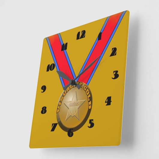 Visualiseer gouden medaillon wandklok (Hoek)