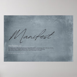 Visualiseren, Creëer, Manifest: Inspirerend kunst Poster