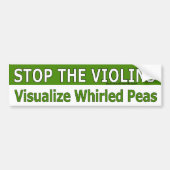 Visualize Whirled Peas Bumpersticker (Voorkant)