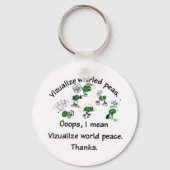 Visualize Whirled Peas - Gepersonaliseerd Sleutelhanger (Voorkant)