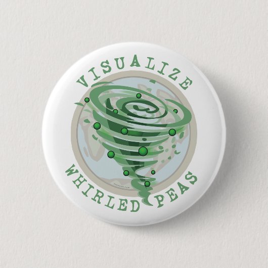 Visualize Whirled Peas Ronde Button 5,7 Cm (Voorkant)