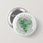 Visualize Whirled Peas Ronde Button 5,7 Cm (Voorkant /achterkant)