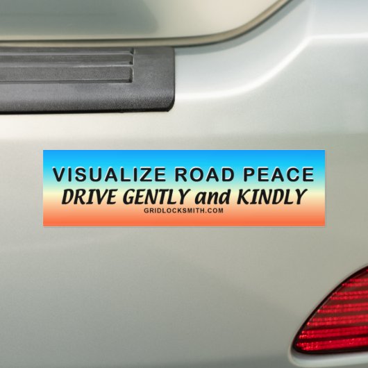 VisualizeRoadPeace... Bumpersticker (Op auto)