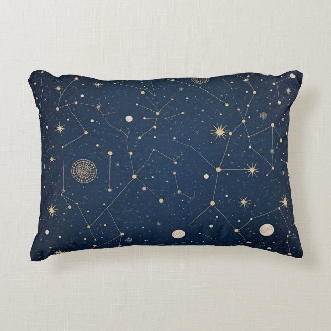 VisualNest Constellational Pillow Sham, Kussensloo Accent Kussen (Voorkant)