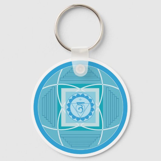 Visuddha Chakra Mandala Sleutelhanger (Voorkant)