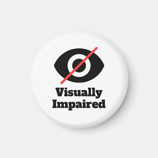 Visueel Gehandicapt Magneet (Voorkant)