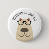 visueel gestoord ronde button 5,7 cm (Voorkant)