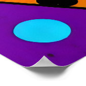 Visueel opvallende dynamische graffiti poster (Hoek)