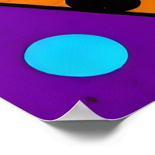 Visueel opvallende dynamische graffiti poster (Hoek)