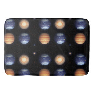 Visueel Stunninge Weergave van Planeten Badmat