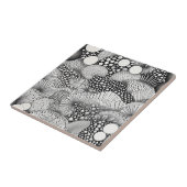 Visueel Zwart Wit Abstract Contrast Beweging Tegeltje (Zijkant)