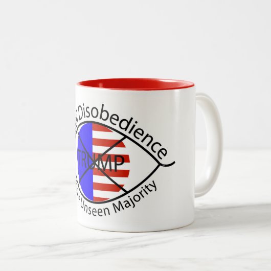 Visuele afwijking van de Unseen Majority Mok (Voorkant rechts)