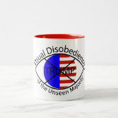 Visuele afwijking van de Unseen Majority Mok (Center)