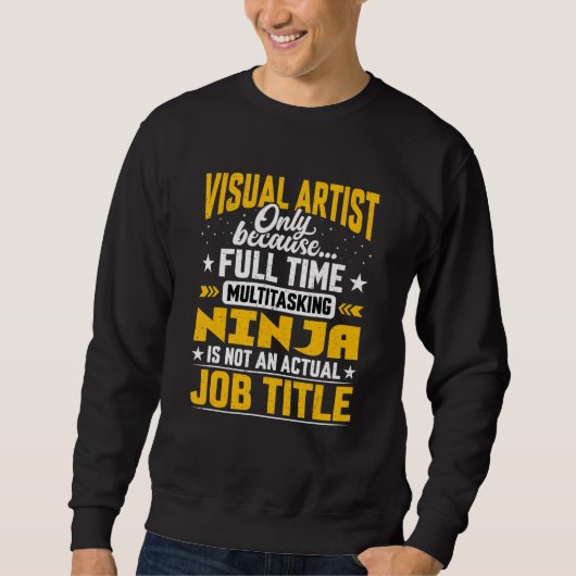 Visuele Artiest Functie Visuele Ontwerper Trui (Voorkant)