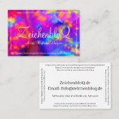 Visuele artiest visitekaartje (Voorkant / Achterkant)