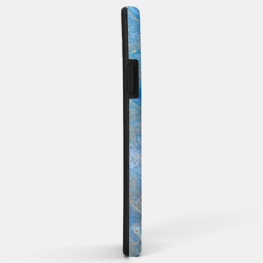 Visuele Blauw Case-Mate iPhone Case (Achterkant/rechts)
