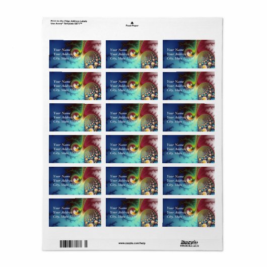 Visuele cortex etiket (Full Sheet)