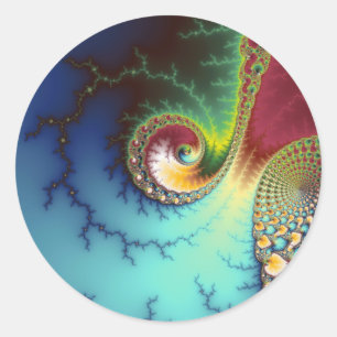 Visuele cortex ronde sticker