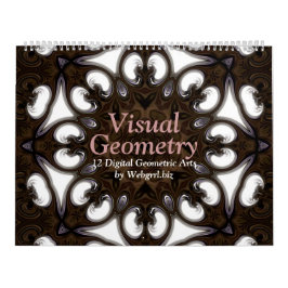 Visuele Geometrie Mandala 12-maanden wandkalender Kalender