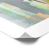 Visuele herinneringen, originele kleurrijke Abstra Poster (Hoek)