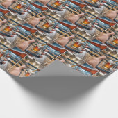 Visuele illusie bier op smartphone cadeaupapier (Hoek)