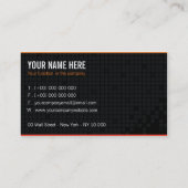 Visuele kaart - Oranje IT-professional 2 Visitekaartje (Achterkant)