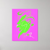 Visuele minachting dans Stretched Canvas Print (Voorkant)