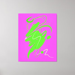 Visuele minachting dans Stretched Canvas Print