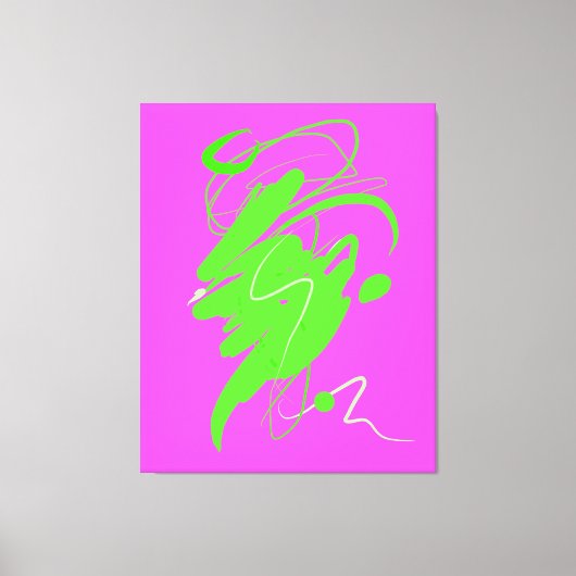 Visuele minachting dans Stretched Canvas Print (Voorkant)