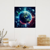 Visuele Multiversum Theorie Parallelle Universums Poster (Keuken)
