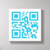 Visuele QR-code op premium verpakt canvas (glans) (Voorkant)