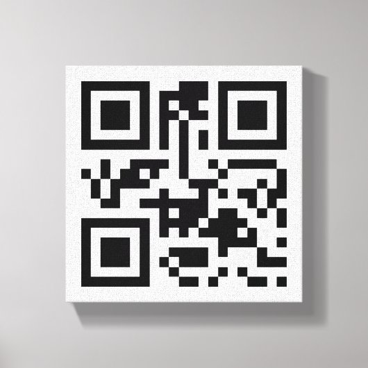 Visuele QR-code op premium verpakt canvas (glans) Afdruk (Voorkant)