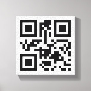 Visuele QR-code op Premium Wrapped Canvas (glanzen Afdruk