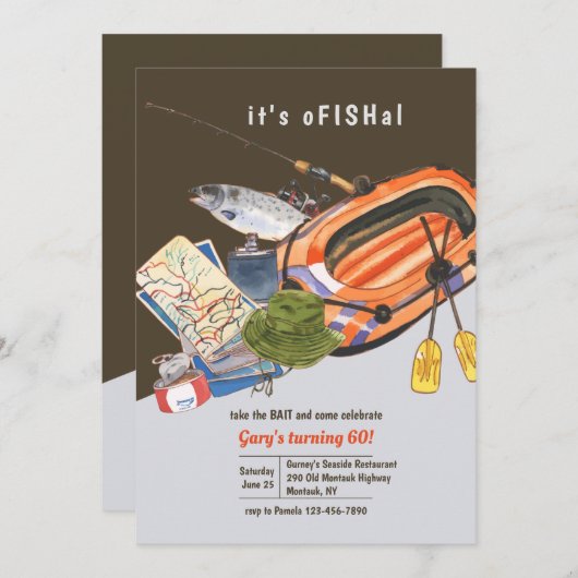 Visuitnodiging Kaart (Voorkant / Achterkant)