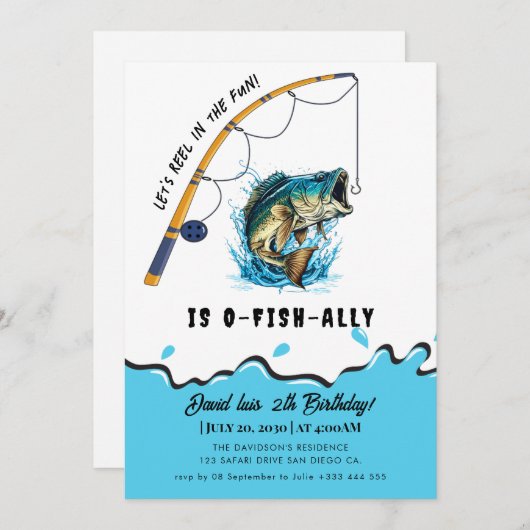 visuitnodiging kaart (Voorkant / Achterkant)