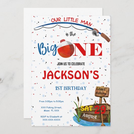 Visuitnodiging Kaart (Voorkant / Achterkant)