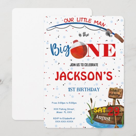 Visuitnodiging Kaart (Voorkant / Achterkant)