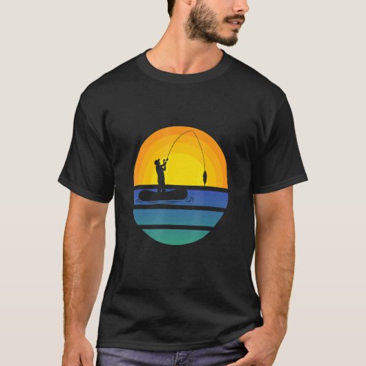 Visuitrusting Vis Kleding Retro Vis O T-shirt (Voorkant)