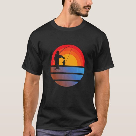 Visuitrusting Vis Kleding Retro Vis O T-shirt (Voorkant)