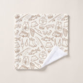 Visuitrusting voor kinderen Visser Wandelen Kamper Bad Handdoek (Wasdoekje)