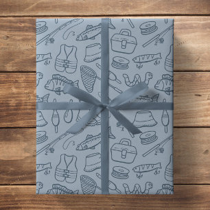 Visuitrusting voor kinderen Visser Wandelen Kamper Cadeaupapier