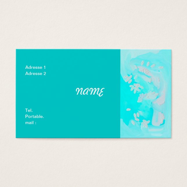 VISUMKAART VISITEKAARTJE (Voorkant)